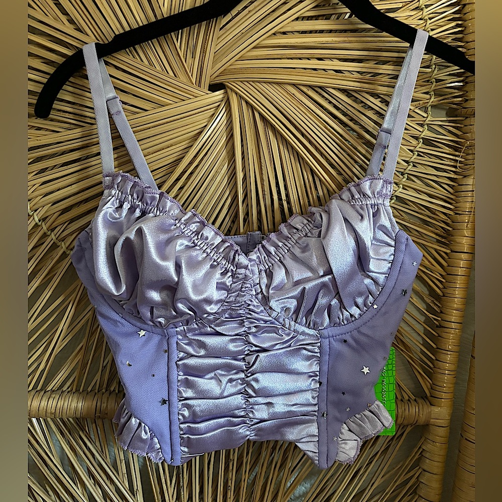 Jaded London Purple Corset Top